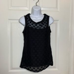 The limited black lace top xs